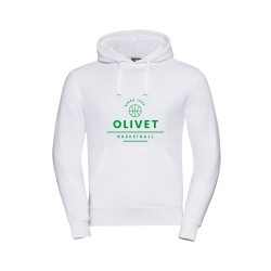 Sweat à capuche blanc