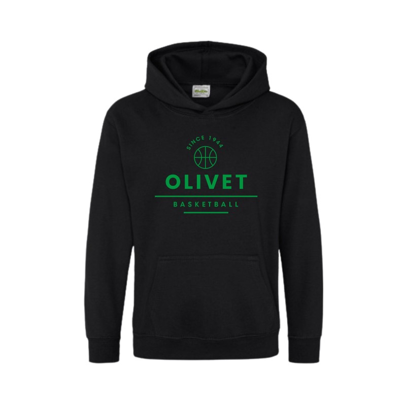 Sweat à capuche noir Enfant