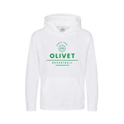 Sweat à capuche blanc Enfant