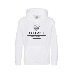Sweat à capuche blanc Enfant