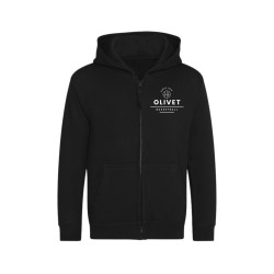 Veste à capuche noire Enfant