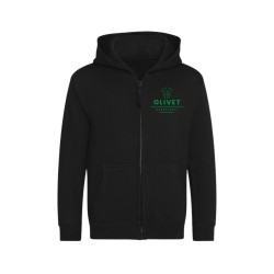 Veste à capuche noire Enfant