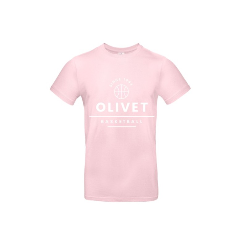 Tee-shirt coton rose
